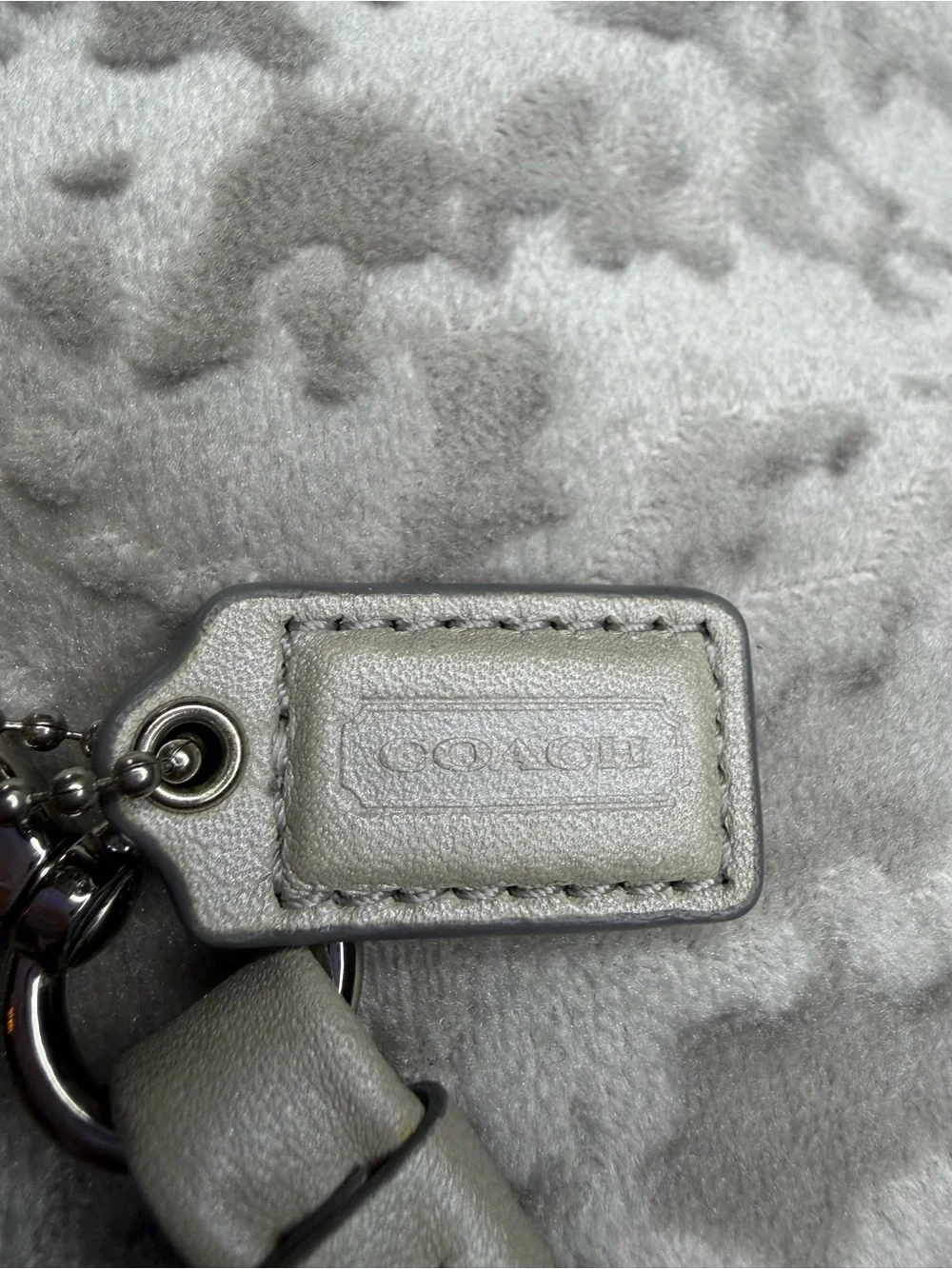 Coach Early 2000s Signature Metallic Wristlet
